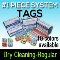 #1 Piece System Tags/ Dry Cleaning-Regular
